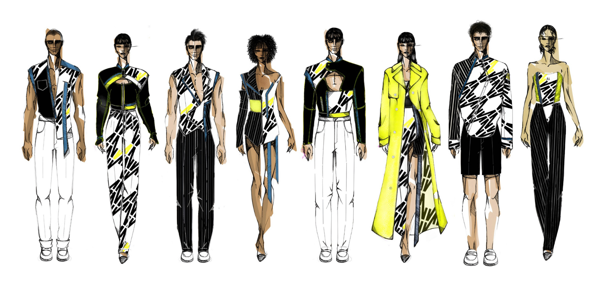 VOLT Collection line-up — six looks