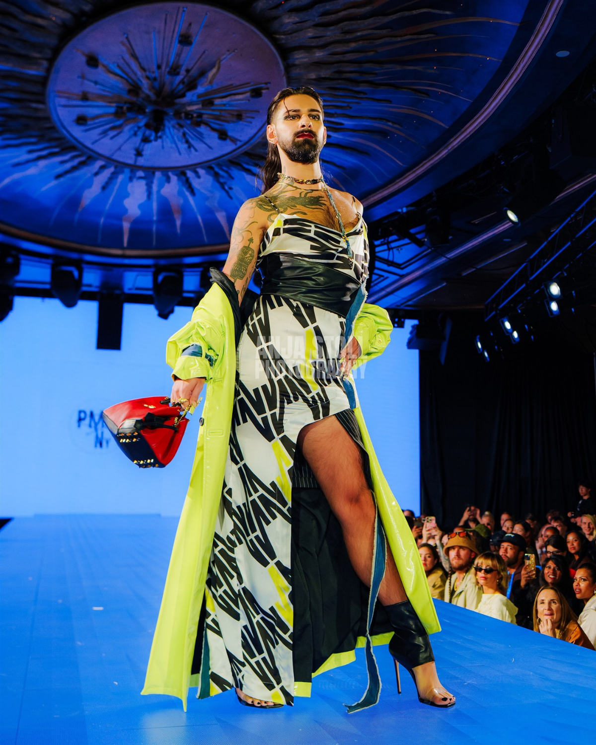 Volt Trench & Bias Monogram Dress Editorial
